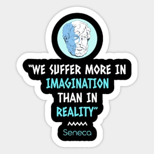 Stoicism Philosophy Seneca Quotes Sticker